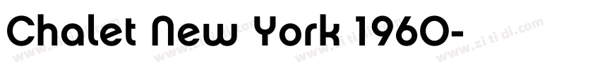Chalet New York 1960字体转换